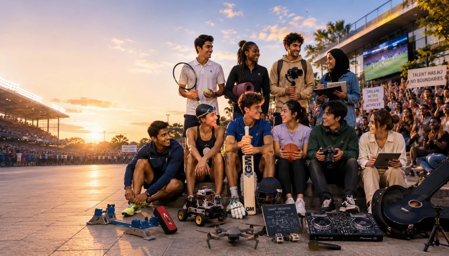 Diverse talent gathered together — representing proof-first pathways on StriveMatch